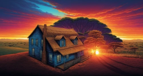 house silhouette,houses clipart,houses silhouette,lonely house,home landscape,windows wallpaper,witch's house,fantasy picture,ancient house,housetop,little house,thorgerson,lachapelle,3d background,house trailer,witch house,crooked house,landscape background,blackfield,compositing,Illustration,Realistic Fantasy,Realistic Fantasy 25