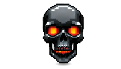 endoskeleton,skelemani,bot icon,pixel art,skull allover,death's head,skull mask,skull statue,death head,terminator,zompro,funkenstein,skulk,store icon,lich,head icon,skelley,skulls bones,achmed,boneparth,Unique,Pixel,Pixel 01