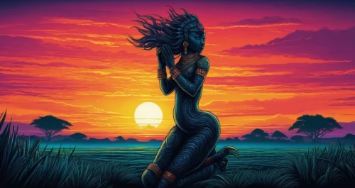 mermaid silhouette,mermaid background,crocodile woman,sundancer,sirena,kokopelli,sunset,sol,caiera,sunset glow,dusk,maguana,dusk background,siren,woman silhouette,merman,sun,sundari,fantasy picture,world digital painting,Illustration,Realistic Fantasy,Realistic Fantasy 25