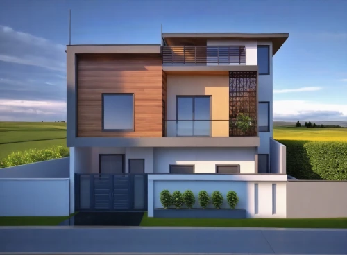 modern house,3d rendering,residencial,smart house,residential house,two story house,vivienda,homebuilding,inmobiliaria,duplexes,frame house,modern architecture,prefab,sketchup,revit,house shape,render,smart home,cubic house,dreamhouse