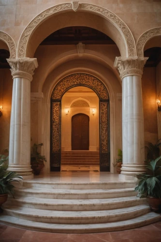 qasr al watan,entranceway,entrance hall,mihrab,entryway,entranceways,foyer,archways,house entrance,qasr al kharrana,cloistered,king abdullah i mosque,hala sultan tekke,emirates palace hotel,cochere,quasr al-kharana,entrances,hallway,entryways,doorways,Photography,General,Cinematic