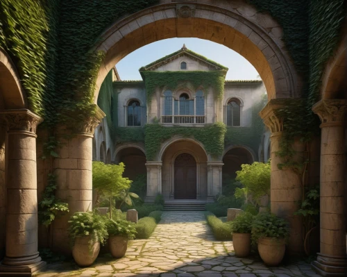 theed,sapienza,archways,venanzio,merida,courtyards,doorways,dorne,provencal,ancient house,courtyard,volterra,the threshold of the house,vizcaya,briarcliff,castle of the corvin,tuscan,seregil,labyrinthian,house entrance,Art,Classical Oil Painting,Classical Oil Painting 03