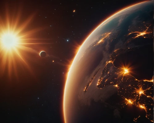 sunburst background,perihelion,solario,earth in focus,lens flare,space art,habitability,habitable,ionospheric,exoplanet,alien planet,nibiru,homeworlds,exoplanets,full hd wallpaper,terraform,solaris,sun reflection,homeworld,planetary,Photography,General,Cinematic