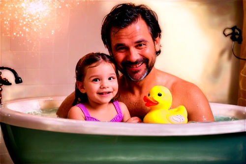 rubber ducks,bath ducks,the girl in the bathtub,rubber duck,darol,rubber duckie,bath duck,father and daughter,ducky,dady,father daughter,oizo,ethem,bathing fun,slavoj,huddy,soapsuds,duckies,kusturica,darci,Illustration,Realistic Fantasy,Realistic Fantasy 02