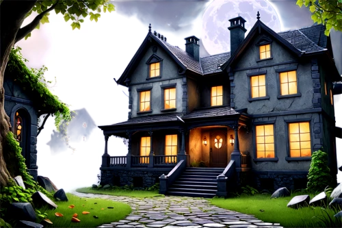 witch house,witch's house,halloween background,dreamhouse,houses clipart,the haunted house,cartoon video game background,house silhouette,haunted house,bellairs,fantasy picture,halloween wallpaper,victorian house,fairy tale castle,haunted castle,storybrooke,lonely house,neverland,maplecroft,children's background,Unique,3D,3D Character