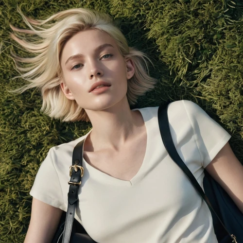 elle,maxmara,dior,pale,girl lying on the grass,vogue,tilda,blanchett,instyle,prada,on the grass,grazia,karlie,burberry,krakoff,polo shirt,zara,cotton top,olsen,armani,Photography,General,Realistic