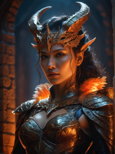 female warrior,yavana,rivara,mervat,shadrake,demona,kalima,thorhild,velika,dark elf,elona,etheria,vaivara,fantasy portrait,sotha,caramon,eressa,neverwinter,niobe,inara,Photography,General,Cinematic