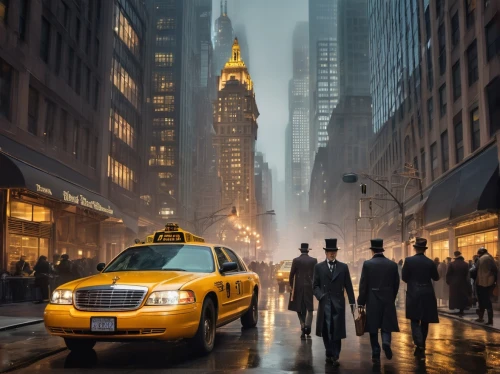 new york taxi,yellow taxi,taxicabs,taxicab,taxi cab,cabbies,manhattan,cabbie,taxis,cosmopolis,taxi,wall street,gotham,new york streets,new york,newyork,yellow car,cabs,wallstreet,golden rain,Conceptual Art,Fantasy,Fantasy 25