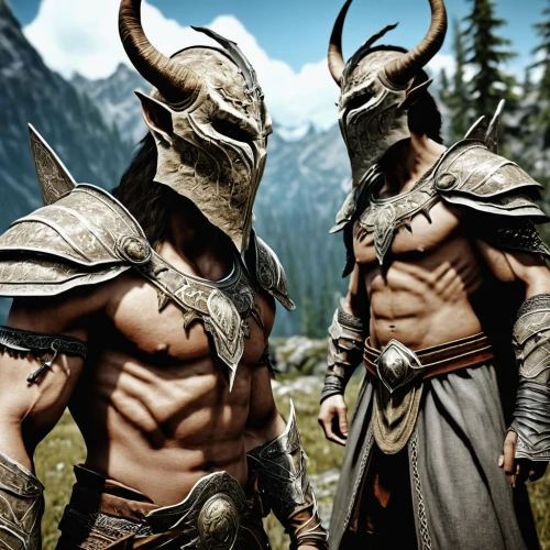 forsworn,myrmidons,skyrim,beastmen,guards of the canyon,norsemen,warrior and orc,dacians,northmen,loincloth,sirenians,berserkers,helgen,tribesmen,saunters,vikings,spartans,hyborian,spearmen,loincloths