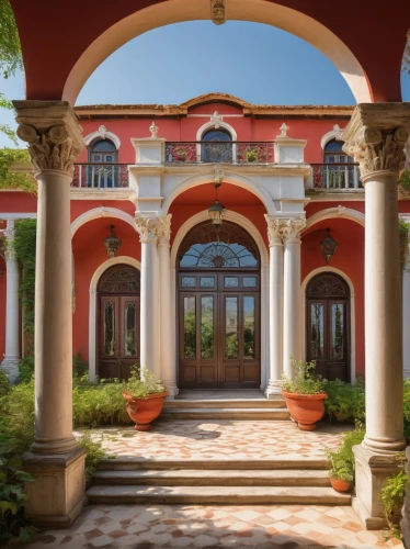 hacienda,pergola,filoli,villa cortine palace,porticoes,orangery,verandas,porticos,city unesco heritage trinidad cuba,loggia,villa balbiano,cochere,amanresorts,palazzina,paradores,verandah,haciendas,patio,courtyard,mansion,Illustration,Retro,Retro 20