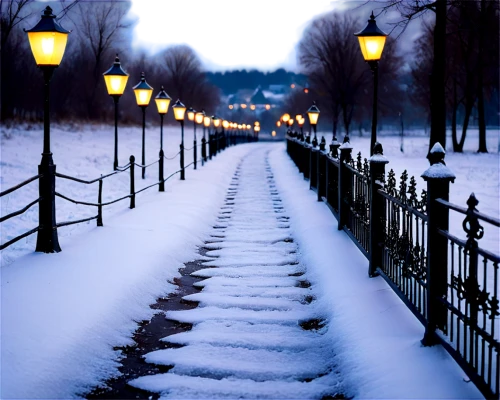 winter night,night snow,snow landscape,midnight snow,snowy landscape,winter background,winterland,winter landscape,streetlamps,street lamps,silent night,snow scene,winter dream,lamplight,streetlights,snow trail,walkway,street lights,winters,winterplace,Conceptual Art,Fantasy,Fantasy 14