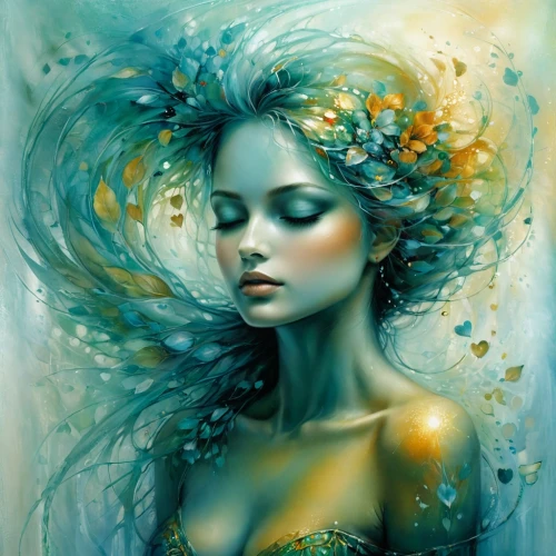 faery,faerie,mystical portrait of a girl,fairie,dryad,diwata,fantasy art,fantasy portrait,boho art,fairy peacock,fairy queen,water nymph,flower fairy,dryads,naiad,fathom,sirena,flora,amphitrite,persephone,Conceptual Art,Daily,Daily 32