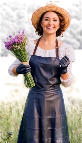 avonlea,dirndl,countrywomen,hutterite,milkmaid,country dress,countrywoman,hutterites,florinda,girl in flowers,holding flowers,vintage woman,the lavender flower,rose png,rosalinda,lucero,vintage lavender background,nigella,mennonite,victorian lady,Illustration,Paper based,Paper Based 17