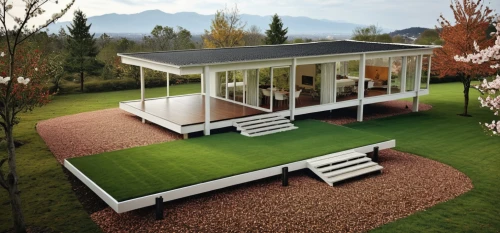 artificial grass,sketchup,3d rendering,grass roof,golf lawn,carports,wooden decking,decking,prefabricated,render,relocatable,renders,revit,landscape design sydney,pavillon,mid century house,landscape designers sydney,verandahs,verandah,roof landscape,Photography,General,Realistic