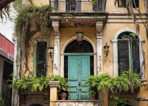 old havana,sicily window,italianate,havana,hanoi,palermo,havana cuba,cuba background,french quarters,cuba,trinidad cuba old house,old architecture,colorful facade,new orleans,old door,shophouses,window with shutters,shutters,naples,calcutta,Illustration,Abstract Fantasy,Abstract Fantasy 13