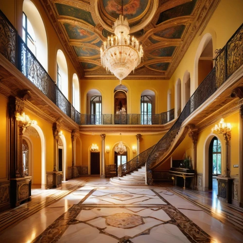 entrance hall,foyer,hallway,mirogoj,royal interior,corridor,villa cortine palace,ritzau,palazzo,residenz,parador,lobby,philbrook,cochere,paradores,entranceway,palazzos,hotel hall,europe palace,villa d'este,Art,Artistic Painting,Artistic Painting 40