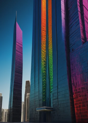 triforium,prisms,bifrost,transamerican,prism,dubia,barad,rainbow bridge,rainbow pencil background,abstract rainbow,glass building,antiprisms,enron,azrieli,colorful light,rainbow colors,rainbow jazz silhouettes,spectrum,colorful city,tallest hotel dubai,Conceptual Art,Daily,Daily 19