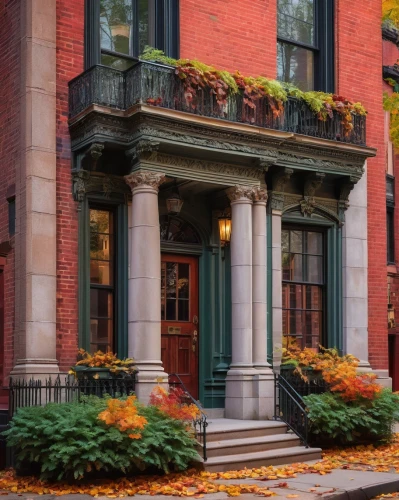brownstone,brownstones,rowhouses,old town house,henry g marquand house,rowhouse,mansard,old victorian,townhouse,autumn decoration,nyu,uws,autumn decor,ywca,ditmas,apartment building,residential building,row houses,red brick,old colonial house,Unique,Paper Cuts,Paper Cuts 01