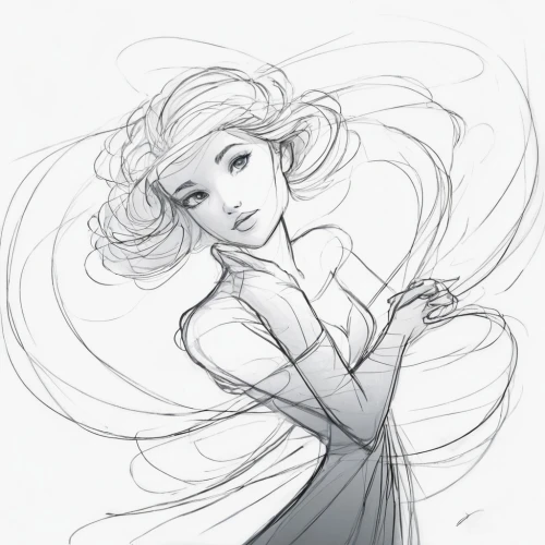 twirls,twirling,twirl,peignoir,little girl twirling,twirled,wipp,sylphs,wispy,scribbly,rosa ' the fairy,amalthea,sigyn,sylph,wisps,gothel,aradia,celestina,wisp,dancey,Illustration,Black and White,Black and White 08