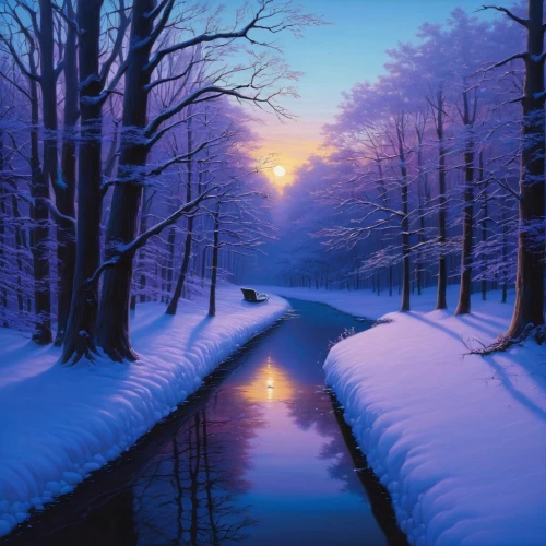 winter landscape,snow landscape,snowy landscape,winter background,winter forest,snow scene,winter night,winter dream,winter morning,ice landscape,fragrant snow sea,winter magic,beautiful landscape,purple landscape,winter light,night snow,christmas landscape,wintry,winterland,winter lake,Illustration,Realistic Fantasy,Realistic Fantasy 27