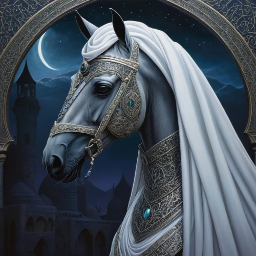 arabian horse,a white horse,white horse,arabian horses,lipizzan,arabians,andalusian,andalusians,arabian,thingol,buraq,arthurian,shahanshah,thoroughbred arabian,celeborn,seregil,simorgh,lusitano,hayreddin,lipizzaner,Illustration,Abstract Fantasy,Abstract Fantasy 03