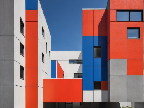 mondriaan,mondrian,hejduk,colorful facade,corbu,facade panels,bauhaus,rietveld,eisenman,cubic house,apartment blocks,apartment block,architectes,tschumi,architektur,mvrdv,color blocks,three primary colors,modern architecture,constructivist,Conceptual Art,Daily,Daily 24