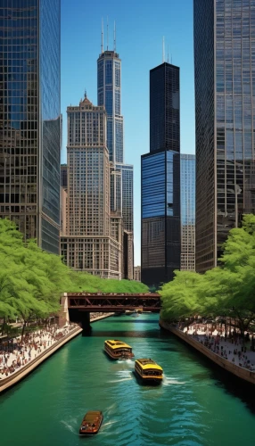 chicago,chicagoland,chicagoan,chicago skyline,streeterville,lake shore,metra,lakefront,detriot,birds of chicago,dearborn,illinoian,dusable,rencen,lakeshore,motorcity,chicagoans,scioto,waterfronts,financial district,Illustration,Realistic Fantasy,Realistic Fantasy 34