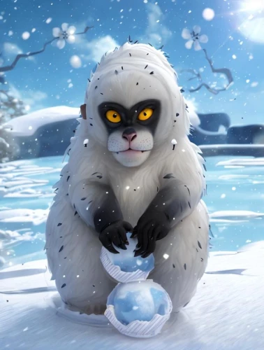 mean snowball,coldfoot,frostbitten,abominable,frostbite,yeti,snowball,snow monkey,snow owl,winter animals,snowballs,ice bear,windigo,icebear,jotun,olaf,gnome ice skating,snowville,snow man,snow ball,Common,Common,Cartoon