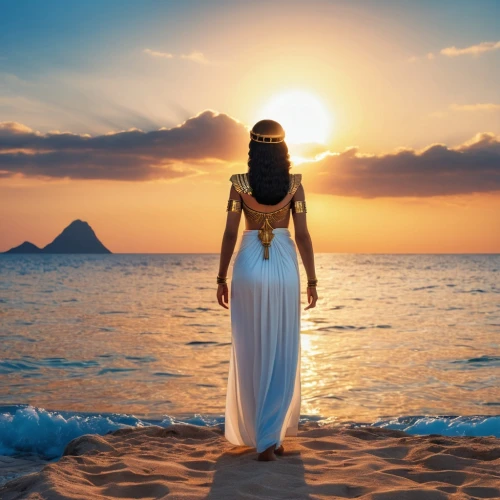 girl on the dune,beach background,sun and sea,amphitrite,grecian,woman silhouette,cyclades,inanna,divine healing energy,beautiful beach,celtic woman,mermaid silhouette,aphrodite,sunrise beach,girl in a long dress,thyatira,eurythmy,tramonto,sun bride,yellow sun hat,Photography,General,Realistic