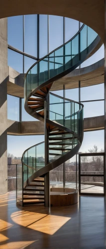 glass wall,structural glass,glass facade,balustrades,winding staircase,balustraded,outside staircase,steel stairs,circular staircase,modern architecture,staircases,glass facades,futuristic architecture,daylighting,staircase,spiral staircase,interior modern design,spiral stairs,cantilevers,balustrade,Illustration,Abstract Fantasy,Abstract Fantasy 09