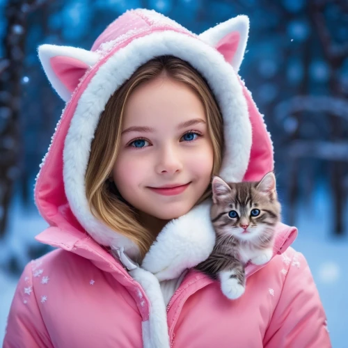 cat with blue eyes,cute cat,blue eyes cat,winter animals,winter background,children's background,kittu,cat lovers,pink cat,snow scene,little boy and girl,girl and boy outdoor,cute animals,cute cartoon image,little cat,kitten hat,christmas snowy background,cat look,cat image,suri,Photography,General,Realistic
