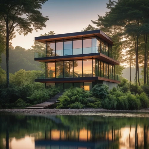 house by the water,house with lake,mid century house,forest house,modern architecture,house in the forest,dunes house,timber house,modern house,cube house,wooden house,house in mountains,dreamhouse,cubic house,beautiful home,cantilevered,mirror house,tree house,summer house,mid century modern,Unique,3D,Modern Sculpture
