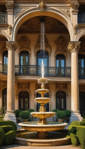 spa water fountain,decorative fountains,philbrook,floor fountain,nemacolin,mozart fountain,paradores,ritzau,casa fuster hotel,water fountain,city fountain,venetian hotel,fountain,maximilian fountain,sursock,inside courtyard,palladianism,courtyard,fountains,luxury hotel,Art,Artistic Painting,Artistic Painting 51