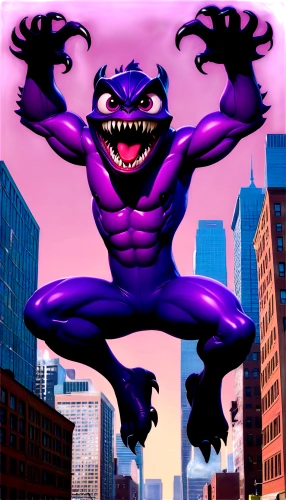 gengar,devilbiss,kraang,scummvm,manian,darkman,chomper,mxyzptlk,annihilus,cartoon video game background,haunter,purple background,imp,energex,dorante,demonaco,haggar,freaknik,shugarman,fimian,Illustration,Japanese style,Japanese Style 07