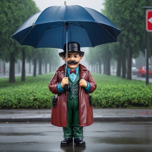 man with umbrella,playmobil,poirot,rainaldi,rainy day,rain stoppers,ukrainy,raindops,paddington,rainy weather,regen,brolly,schutterij,walking in the rain,pluie,mary poppins,regensburger,oberwetter,rainwear,heavy rain,Photography,General,Realistic