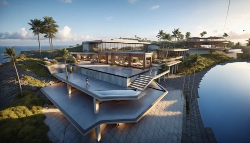 dunes house,tropical house,holiday villa,penthouses,pool house,oceanfront,luxury property,house by the water,floating huts,3d rendering,roof top pool,floating island,floating islands,luxury home,modern house,seasteading,cube stilt houses,landscape design sydney,renderings,houseboat,Photography,General,Realistic