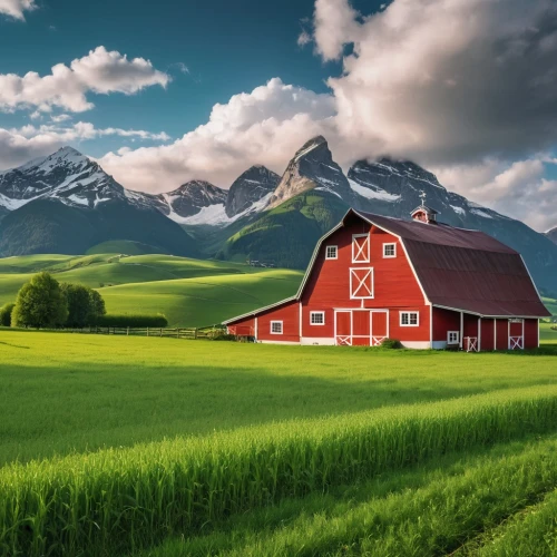 red barn,farm landscape,farm background,rural landscape,bucolic,landscape background,countryside,home landscape,barns,green landscape,barn,farmland,meadow landscape,alpine pastures,beautiful landscape,windows wallpaper,field barn,vegetables landscape,country side,nature landscape,Photography,General,Realistic