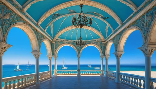 miramare,mediterranean,zanzibar,house of the sea,immenhausen,cascais,puglia,azzurro,venetian,mediterranean sea,kefalonia,mediterraneo,marble palace,grandeur,espagne,monaco,mediterranee,riviera,sicilian,ocean paradise,Art,Classical Oil Painting,Classical Oil Painting 43