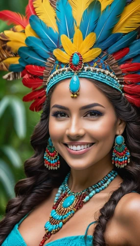 indian headdress,peruvian women,headdress,native american,ixchel,amerindian,feather headdress,nicaraguans,guelaguetza,american indian,venezolana,colombard,mexicana,amazona,hispaniolan,colombiana,marquesan,polynesian girl,headdresses,indian woman,Photography,General,Realistic