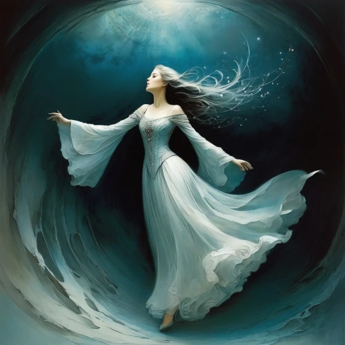 fathom,amphitrite,sirene,naiad,fluidity,whirlwinds,gracefulness,whirling,the sea maid,submerged,moondance,the wind from the sea,undine,ondine,enchantment,riverdance,whirlpool,undercurrent,atlantica,sylphs,Illustration,Realistic Fantasy,Realistic Fantasy 16