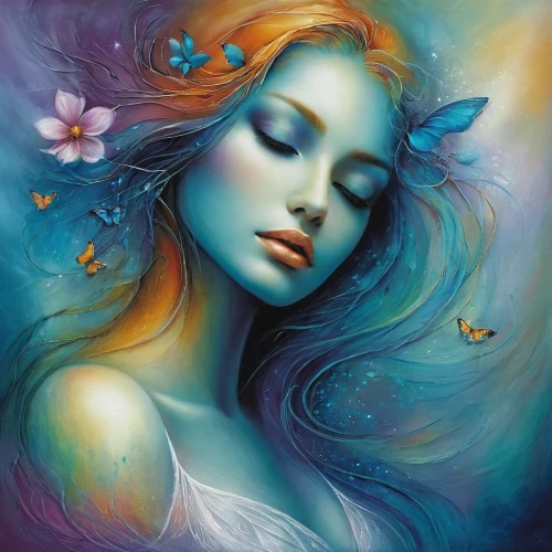 faerie,faery,fairie,dreamscapes,fantasy art,ulysses butterfly,diwata,dreamtime,amphitrite,seelie,fairy queen,mystical portrait of a girl,dream art,blue moon rose,naiad,sirene,blue enchantress,blue petals,sirena,melusine,Conceptual Art,Daily,Daily 32