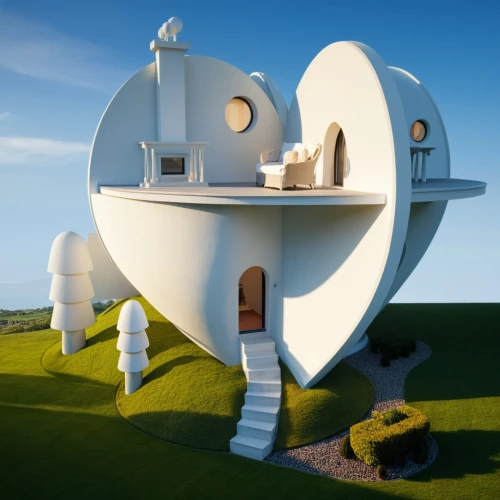 cubic house,earthship,dreamhouse,superadobe,3d render,cube stilt houses,cube house,3d rendering,sky space concept,futuristic architecture,dunes house,whipped cream castle,render,crooked house,3d fantasy,renders,3d rendered,electrohome,pigeon house,3d model,Photography,General,Realistic