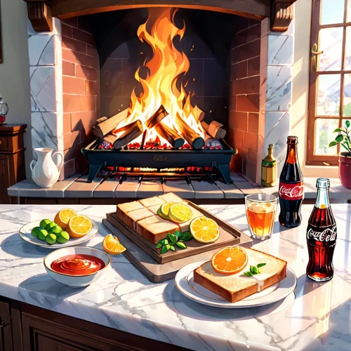 christmas fireplace,fireplace,christmas menu,fire place,fireside,holiday food,turkish cuisine,holiday table,persian norooz,romantic dinner,fireplaces,christmas food,log fire,alpine restaurant,grilled food,mediterranean cuisine,the dining board,hungarian food,grilled bread,sunfeast,Anime,Anime,Realistic