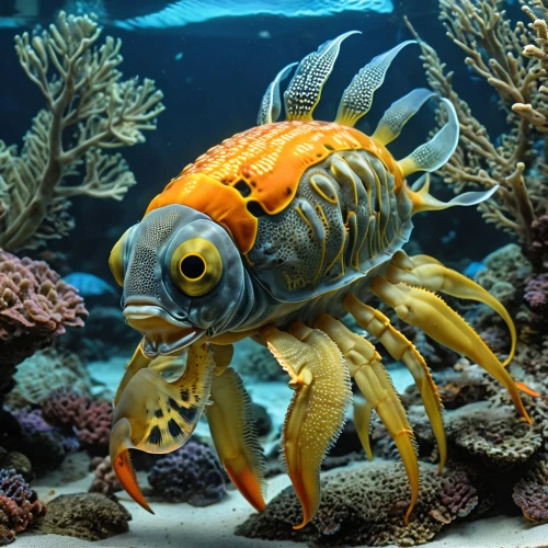 marine animal,zebraspinne,sea life underwater,sea animals,sea animal,isopod,marine fish,decapod,under sea,deepsea,deep sea nautilus,ornamental shrimp,sarpalius,cousteau,decapods,lion fish,metacercariae,marine life,trilobyte,banksii,Photography,General,Realistic