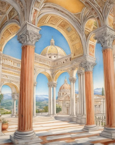 celsus library,marble palace,rome 2,church painting,ephesus,vittoriano,vatican museum,neoclassicism,venanzio,ancient rome,greek temple,solstices,sistine chapel,neoclassical,frescoed,artena,romanum,caserta,citadels,europe palace,Conceptual Art,Daily,Daily 17