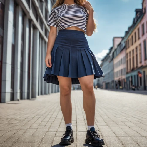 tartan skirt,denim skirt,school skirt,skirt,miniskirt,miniskirted,black skirt,miniskirts,ylonen,street shot,filippa,ostapenko,maisie,bermudas,skirts,blue shoes,tartan colors,fashionable girl,girl in a historic way,tartan,Photography,General,Realistic