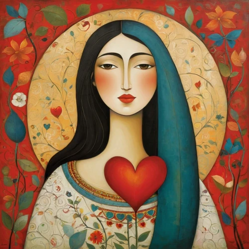 colorful heart,painted hearts,queen of hearts,golden heart,viveros,floral heart,saint valentine,heart,corazones,valentierra,heart flourish,lotus hearts,heart with crown,coeur,boho art,heart chakra,heart with hearts,handing love,valentina,duenas,Art,Artistic Painting,Artistic Painting 29