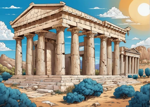 greek temple,acropolis,artemis temple,parthenon,erechtheion,the parthenon,roman temple,ancient city,temple of hercules,herakleion,capitolium,ethnos,akropolis,delphi,delos,hellas,erechtheus,temple of poseidon,athenian,temple of diana,Illustration,Black and White,Black and White 05