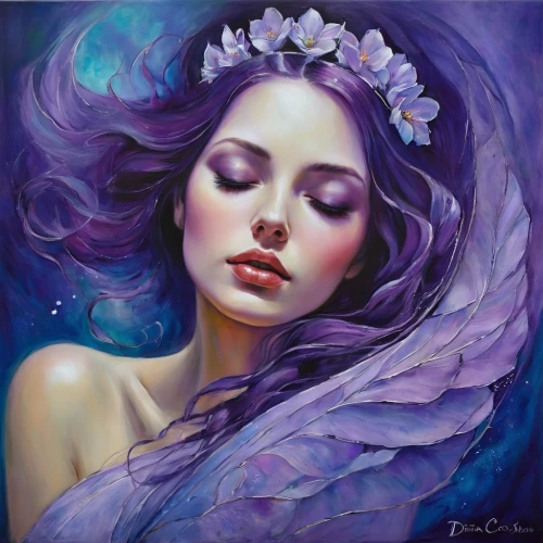 lilac blossom,la violetta,butterfly lilac,lilac flower,purple lilac,diwata,white lilac,lilac flowers,wisteria,lilacs,mystical portrait of a girl,violetta,viveros,faery,violeta,faerie,golden lilac,violette,fantasy portrait,moonflower,Illustration,Realistic Fantasy,Realistic Fantasy 30