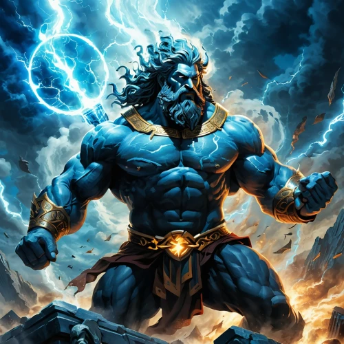 mahadeva,god of thunder,narasimha,thunderer,kamehameha,raziel,garrison,karn,thors,blastaar,electro,stormfury,poseidon,zeus,darkseid,aegon,thunderstone,jayasimha,apokolips,mahasena,Conceptual Art,Fantasy,Fantasy 18